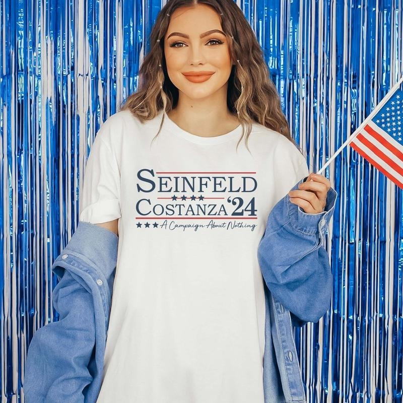 Seinfeld Costanza Election 24 Graphic Tee America Graphic Tee, Unisex July Shirt