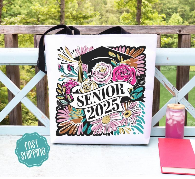 Senior 2025 Tote Bag, Graduation Gift