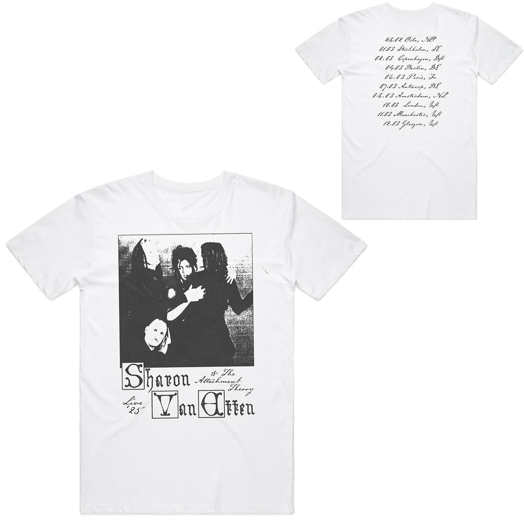 Sharon Van Etten & The Attachment Theory White Tour T-Shirt