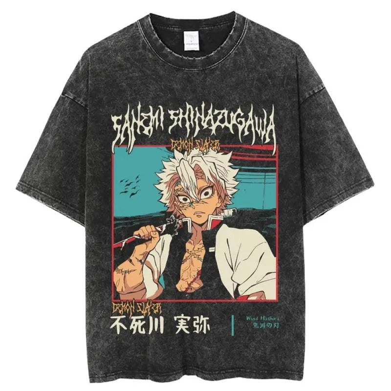 Shinazugawa Sanemi Anime T-Shirt, Demon Slayer Graphic Tee, Gift for Fans, Unisex Cotton Shirt Sweatshirt, Hoodie, Comfort Colors
