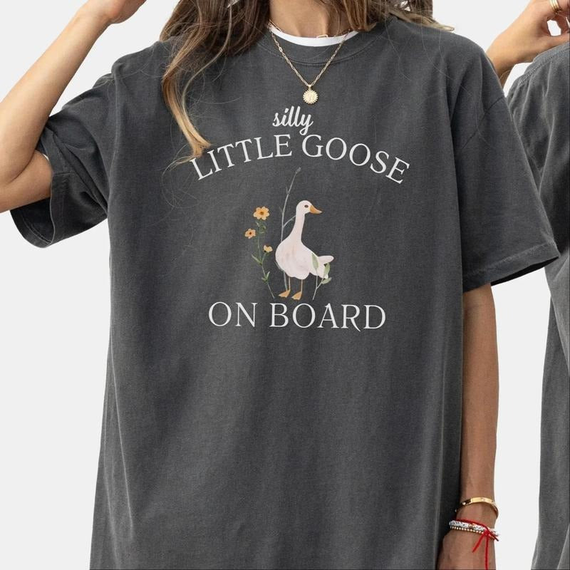 Silly Goose Pregnancy Announcement Shirt, Funny Goose Bump Pregnant Tshirt, Maternity Clothing Gift, First Time Mom Gifts, New Mom Shirt