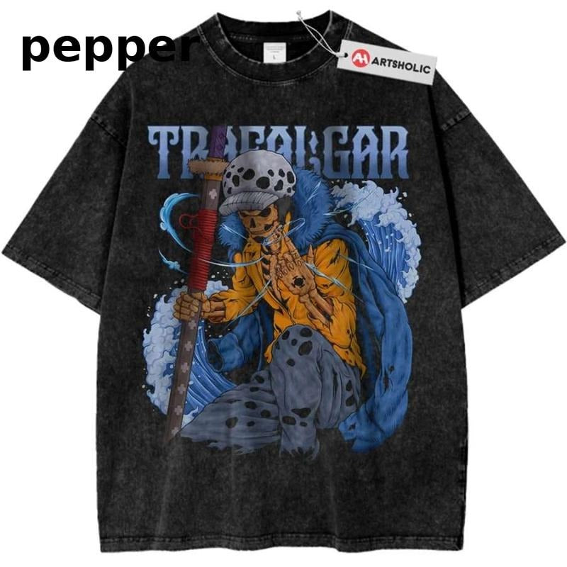 Skull Trafalgar D Water Law Shirt, One Piece Shirt, Anime Shirt, Vintage T-Shirt
