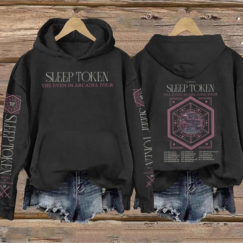 Sleep Token - THE EVEN IN ARCADIA TOUR Type 2 Print Vintage Sweatshirt - Hoodie, Gift For Fan Sleeves With Designs OKG