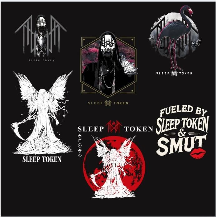 Sleep Token Music concert Sticker for Fan Classic - Waterproof, Anti-Fading, Multi-Purpose Stickers for Laptops, Phones, Cars & More