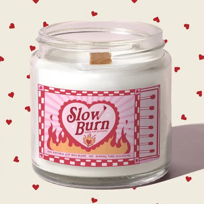 Slow Burn Candle, Made for Reader Candle, Book Lover Gift for Her, Smut Reader Gift Funny Candle, Gift for Book Lover, Book Club Gift, Smut Merch