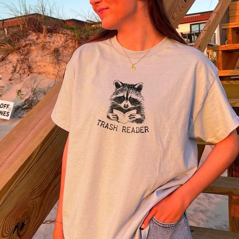 Smut Reader Shirt, Bookish Raccoon Shirt, Raccoon Reading Sweatshirt, Trash Reader Romance Goblincore Fan, Gift For Book Lover, Funny Bookish Tee, Smutty Books Fan Shirt