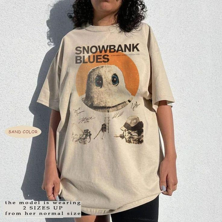 Snowbank Blues T-Shirt, The Backseat Lovers Tour Music Fan Gift