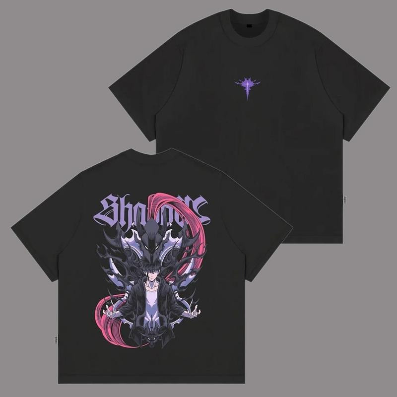 Solo Leveling Short Sleeve Tee, Solo LVL T-Shirt Unisex Anime Lovers Shirt, Graphic Anime Tee Manga Shirt Gift For Anime Fan Y2K Aesthetic Hoodie Sweatshirt Sweatshirt, Hoodie, Comfort Colors