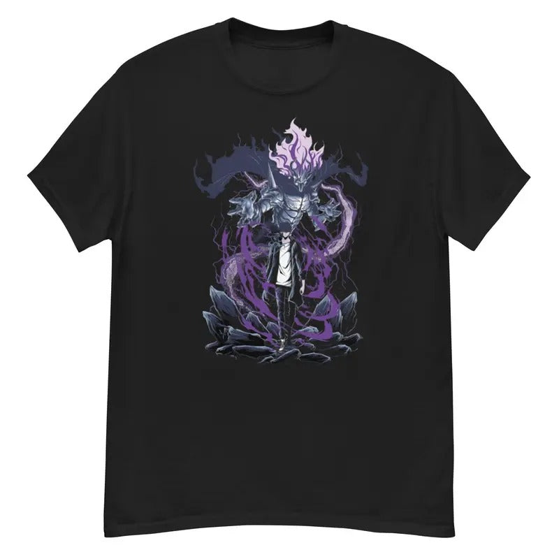 Solo Leveling Sung Jin Woo Shirt - Iconic Anime Design - Must-have For Fans