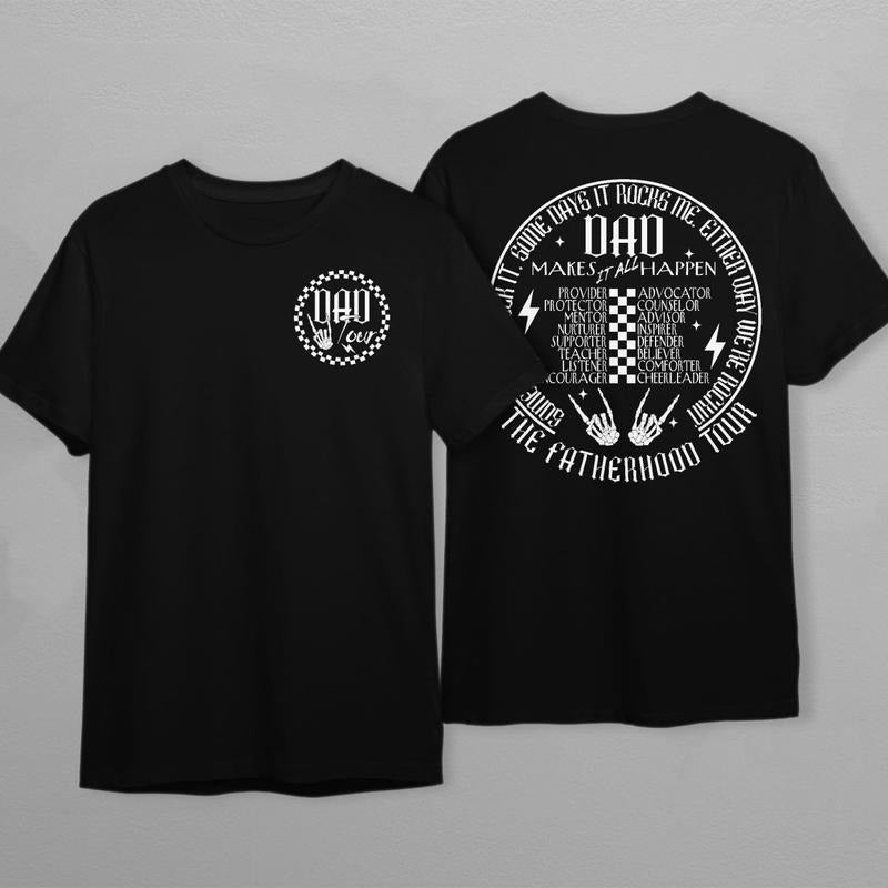 Sometimes I Rock It Sometimes It Rocks Me Shirt Dad Life Shirt Fatherhood Tour Tee Fathers Day Gift Funny Fatherhood Shirt Dad Rock TK43GD