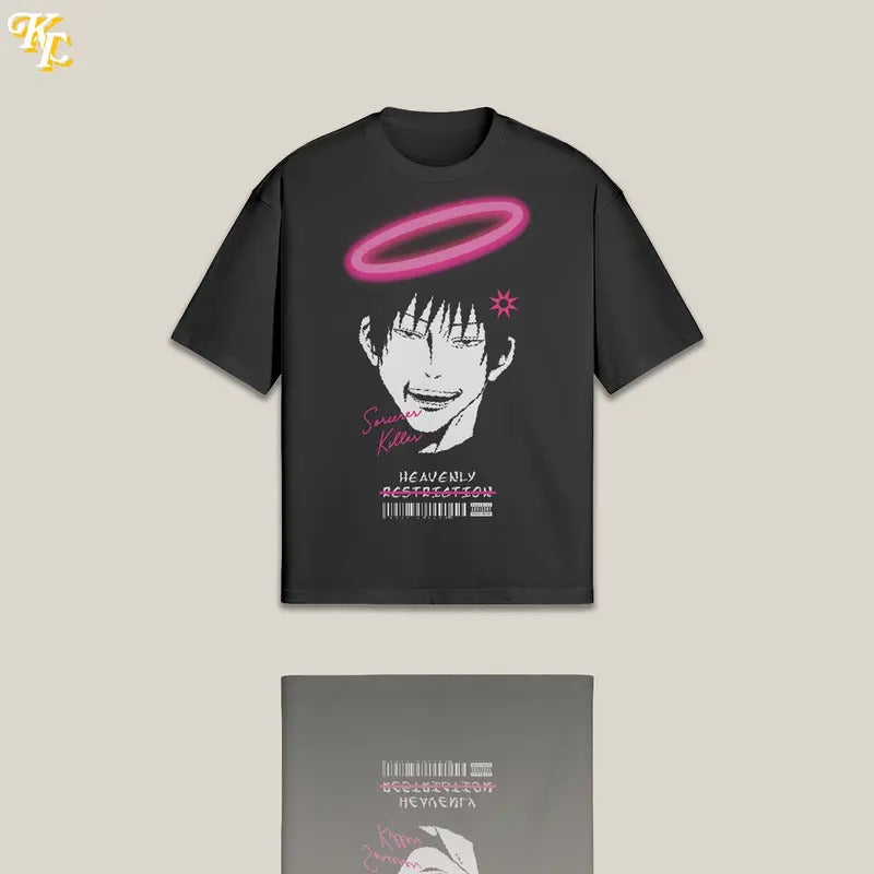 'Sorcerer Killer' Toji Fushiguro JuJutsu Kaisen Inspired Anime Graphic T-Shirt Classic Cotton Top Vintage Aesthetic Menswear