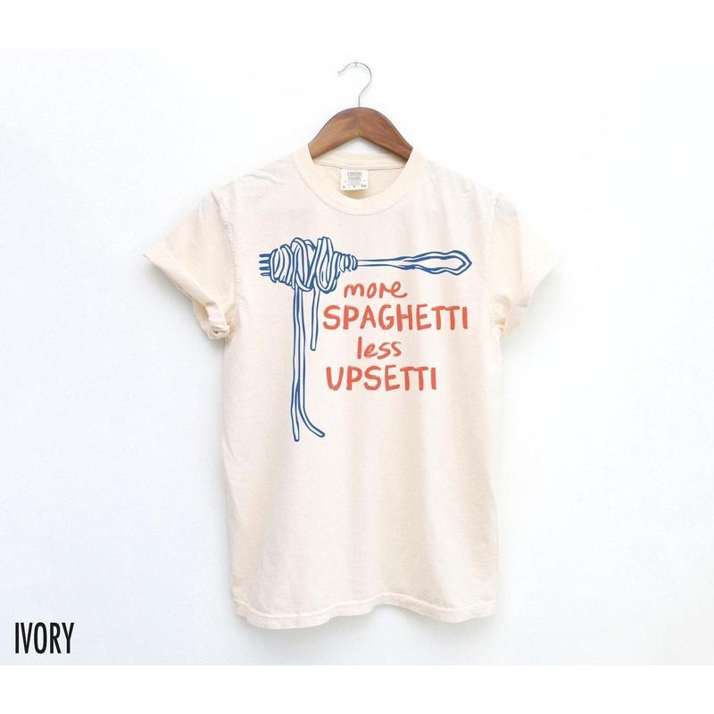 Spaghetti Shirt, Funny Food Shirt, Foodie T Shirt, Food Humor, Funny Saying TShirt, Silly T-Shirt, Retro Graphic Tee, Vintage Aesthetic