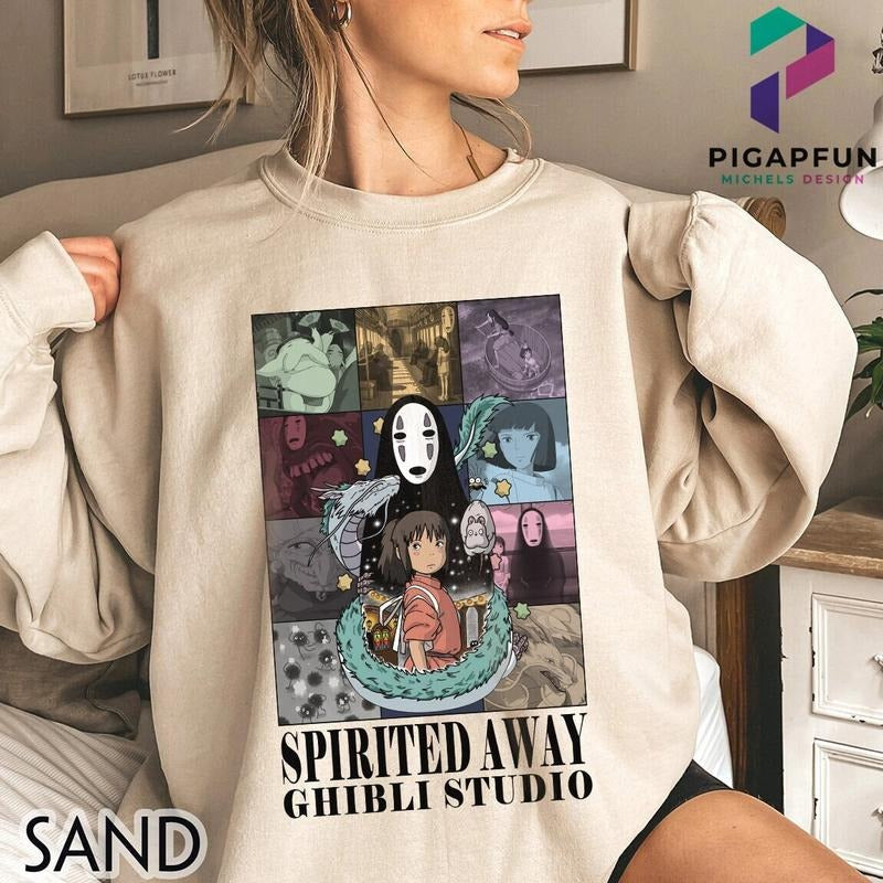 Spirited Away Shirt Ghibli Era Tour Shirt Ghibli Cartoon Shirt Hayao Miyazaki Shirt