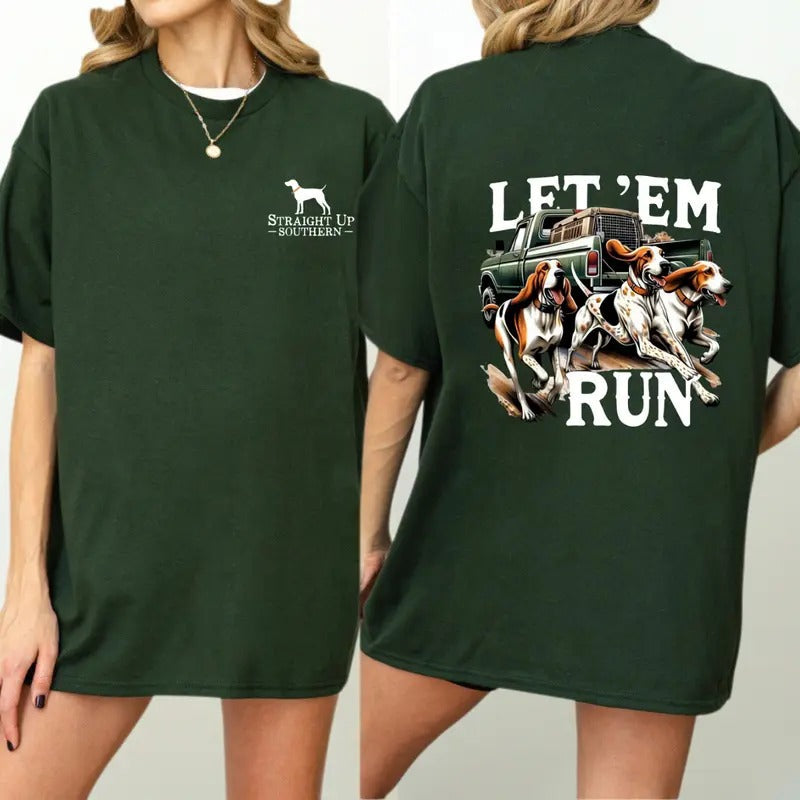 Straight Up Southern T-Shirt - Classic Outdoor Southern Style with Bold Hunting Graphics, Perfect for Dog Lovers and Adventure Seekers, Unisex T-Shirts, Menswear Tops