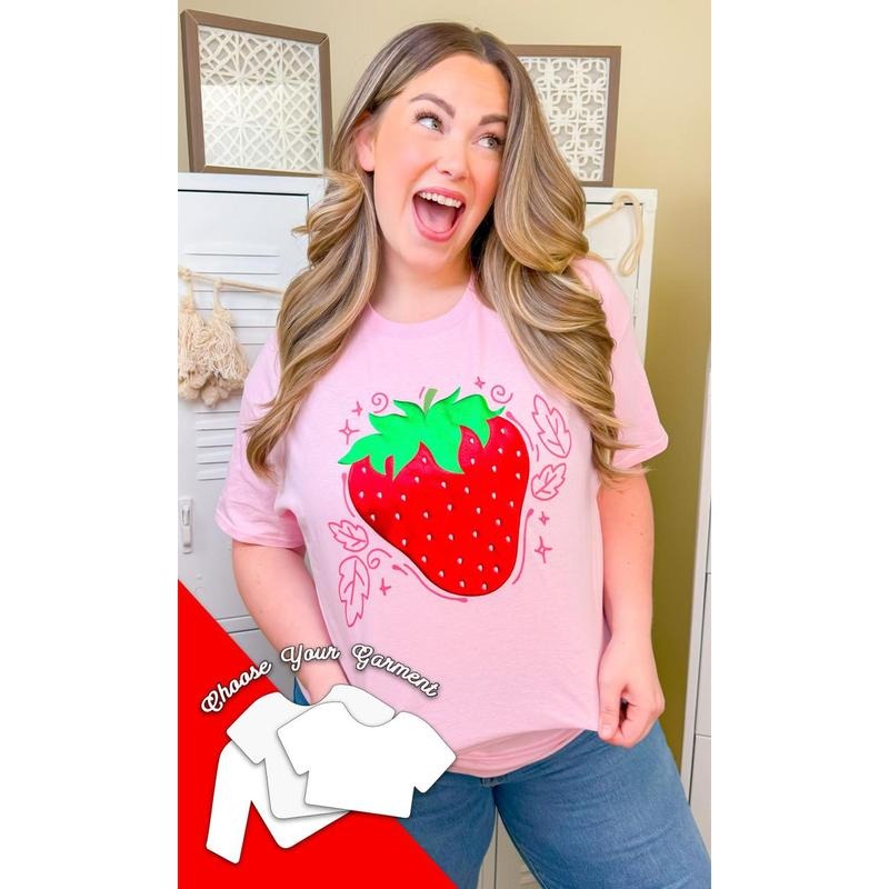 Strawberry Metallic Magic Puff  Graphic