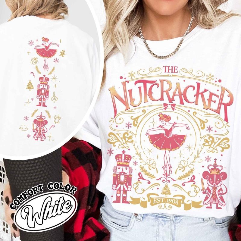 Sugar Plum Fairy Shirt, Christmas Ballet Outfit, Funny Ballet Shirt, Cottagecore Gift, Ballerina Doll Shirt, Christmas Party Tee, Christmas Gift