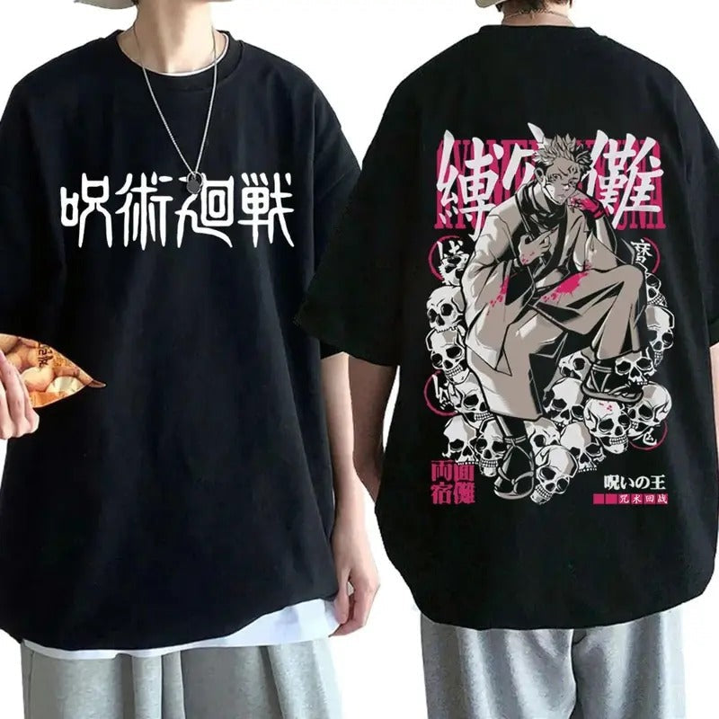 Sukuna 2 Sides Shirt JJK Anime Shirt Ryomen Sukuna Jujutsu Kaisen Hoodie Sweatshirt Crew Neck Sweatshirt, Hoodie, Comfort Colors