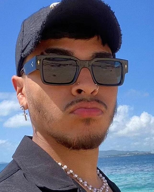 Summer Unisex Luxury Black Sunglasses Trendy Solar Eclipse Eyewear Vintage Black Square Thick Frame UV Protection Sunglass for men and women - Travel Essentials