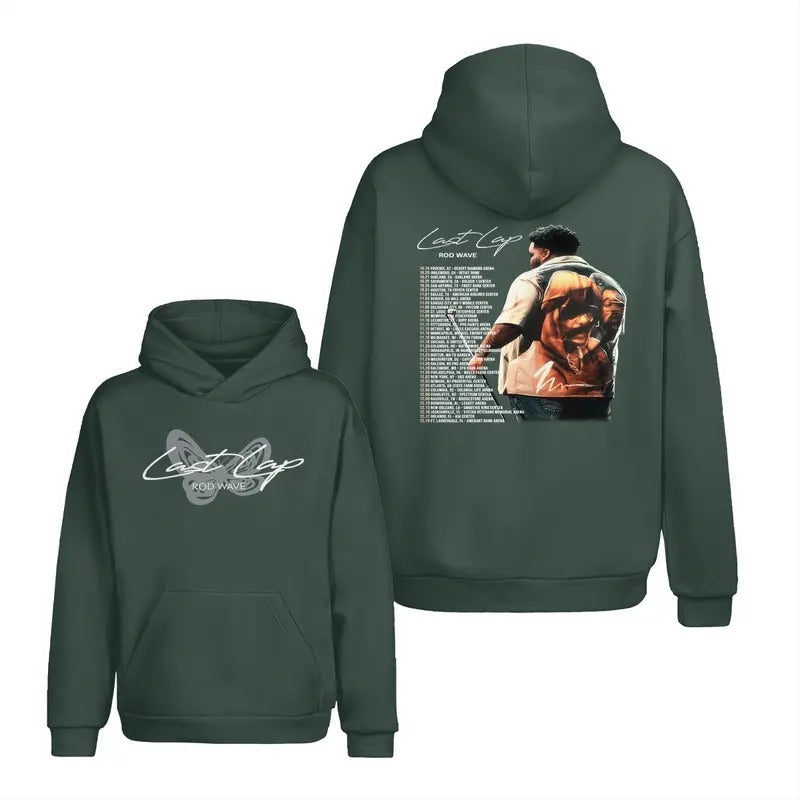 Rod Wave V6 Shirt Rod Wave Last Lap 2024 Tour Music 2 Sides Hoodie/Sweatshirt/T-Shirt, For Men, For Women - Unisex Style, 100% Cotton, Pullover
