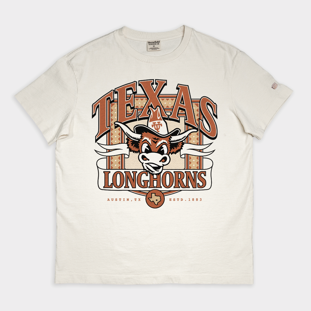Texas Longhorns Retro Logo Vintage Heavyweight Tee