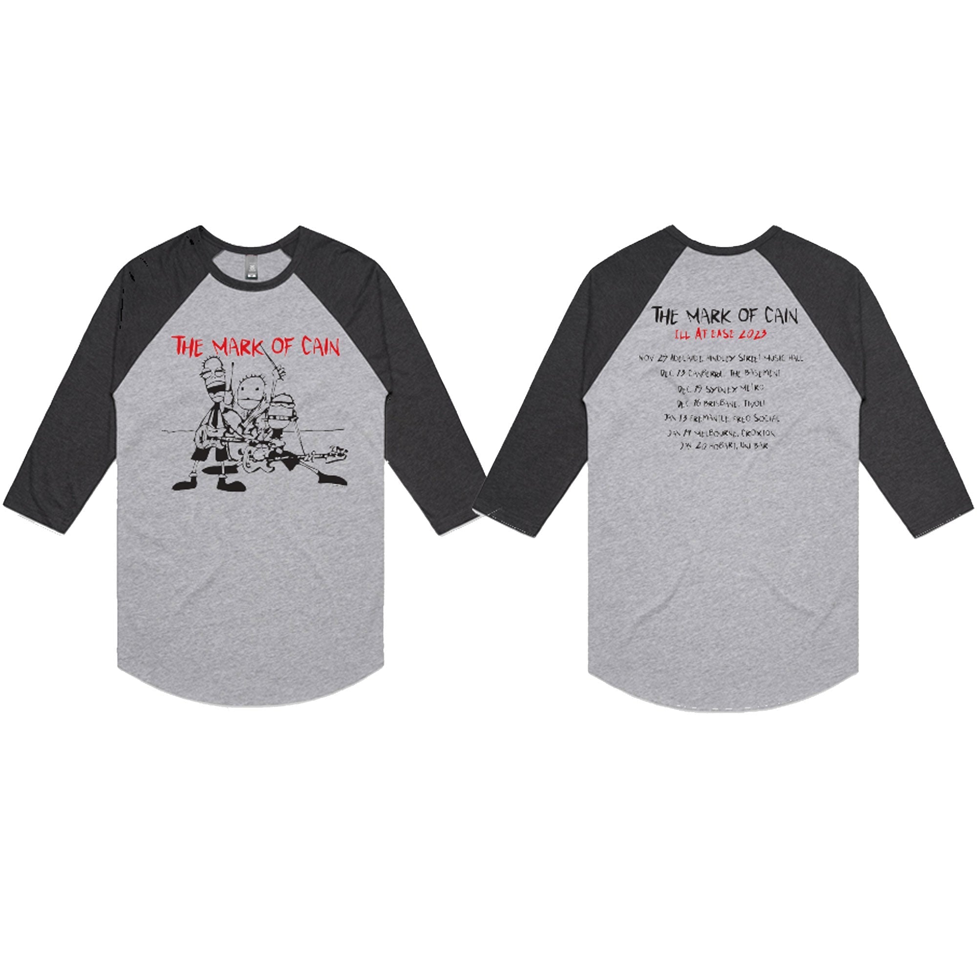 Cartoon Tour T-Shirt (Grey/Asphalt Marle)