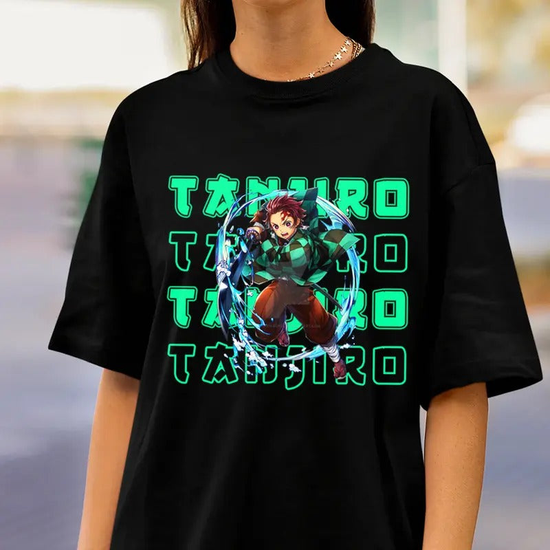 Tanjiro Kamodo Tshirt, Water Breathing Main Characters Shirt, anime sweatshirt hoodie, Y2k Shirt, Gift for Anime lover