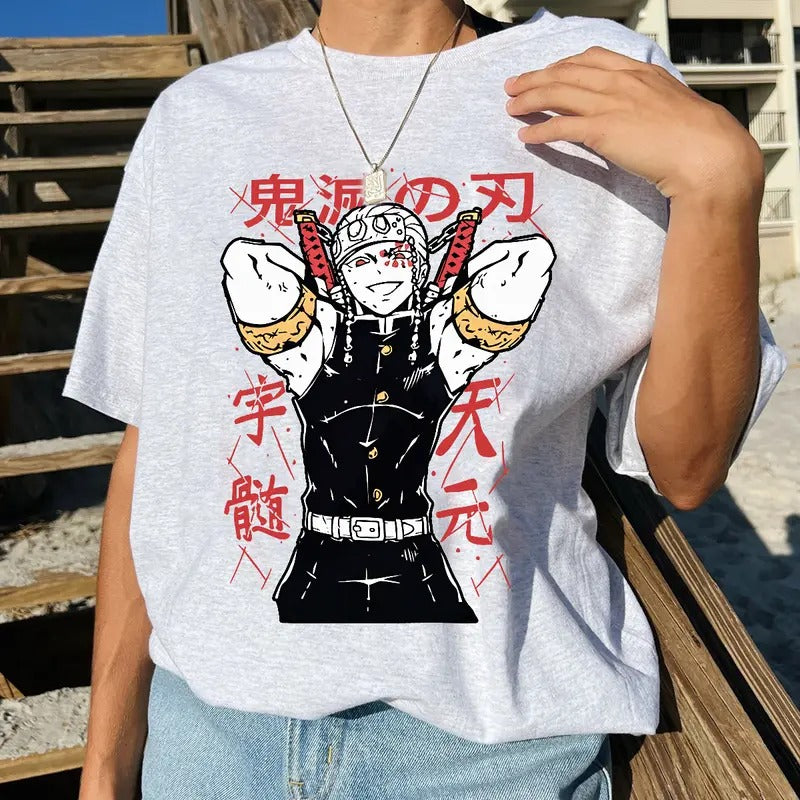 Tengen Uzui t-shirt,  Sound Hashira Shirt, Demon Slayer main characters shirt, Kimetsu No Yaiba t-shirt, anime sweatshirt hoodie, Tanjiro shirt, Rengoku t-shirt