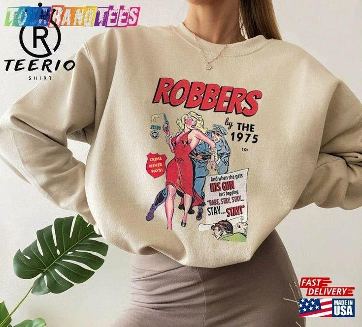 The 1975 Vintage Band Tour Sweatshirt, Retro Music Merch