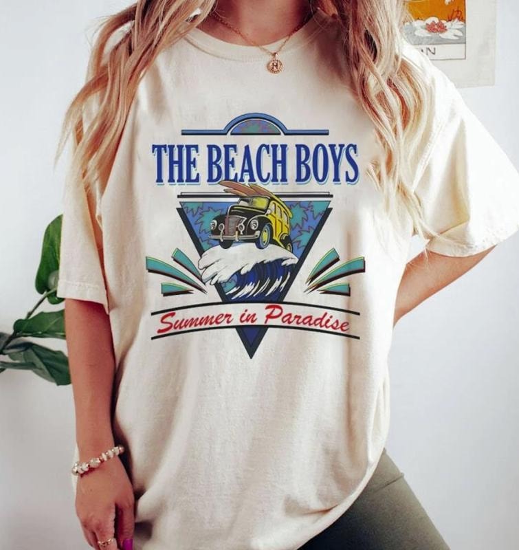 The 1985 Tour Band Vintage Shirt, 80s The Summer In Paradise The Beach Boys Tee, The Beach Boys Fan Tee Sweatshirt Top Womenswear