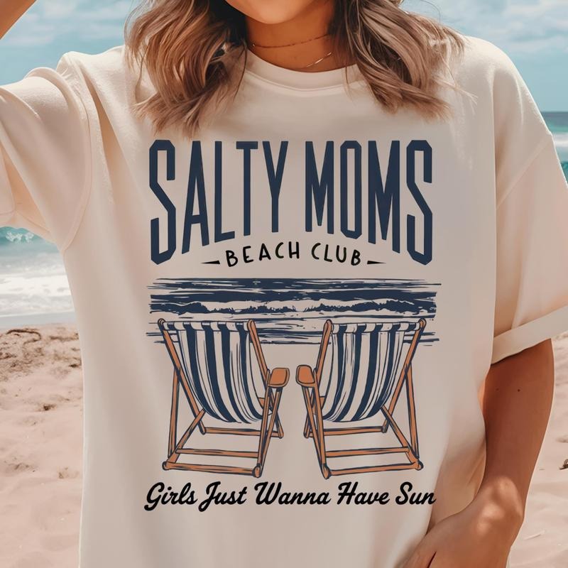 The Beach Club Shirt Trendy Summer Aesthetic Beach Shirt Design Retro Beach Girl Funny Sarcastic Mom Design Mother's Day  T-shirt, sweater and Hoodie