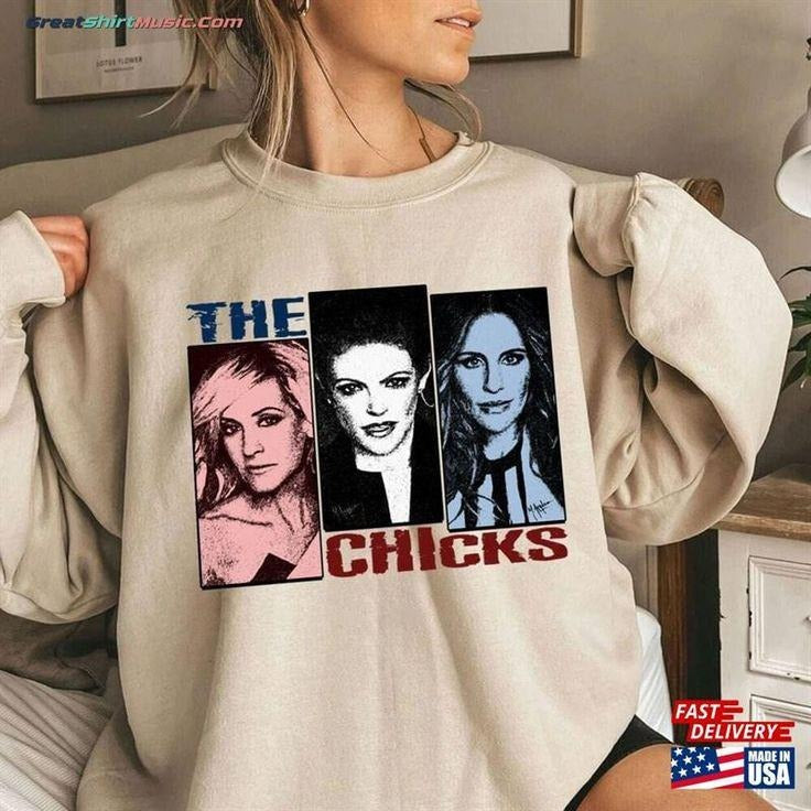 The Chicks Tour 2023 Crewneck, Classic Band Sweatshirt