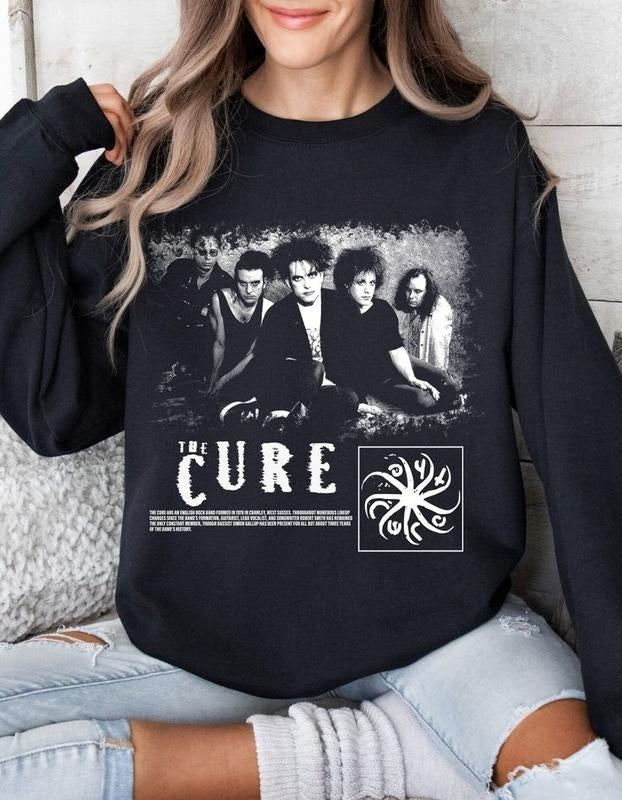 The Cure Band Sweatshirt Vintage Music band 90s