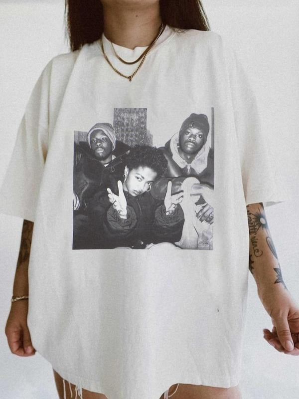 The Fugees Lauryn Hill White Vtg Classic T-shirt, Lauryn Hill Retro Shirt, Lauryn Hill Graphic Shirt, Gift for men women, Music Lover Shirt