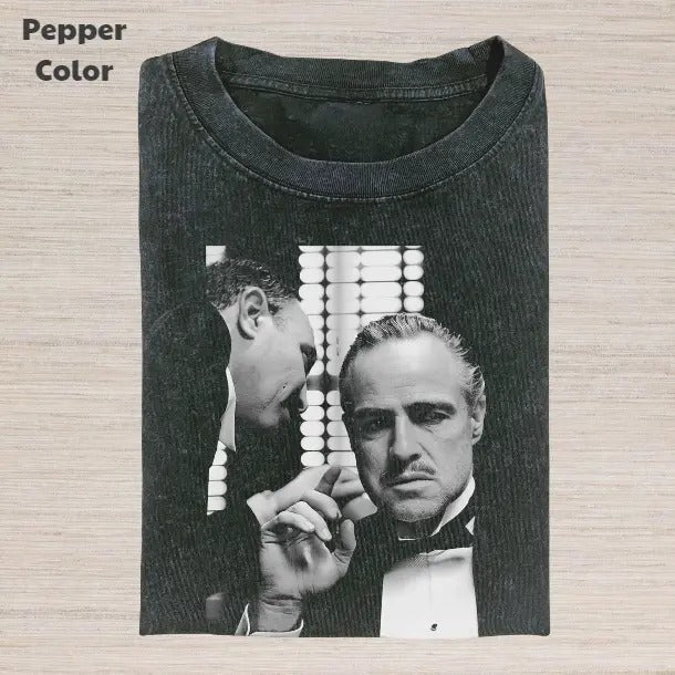 The Godfather Vintage Graphic Tee, Michael Corleone T-Shirt, Movies Tee, Unisex Meme Cringe Funny Dumb Shirt, Menswear Womenswear Streetwear Cotton Comfort