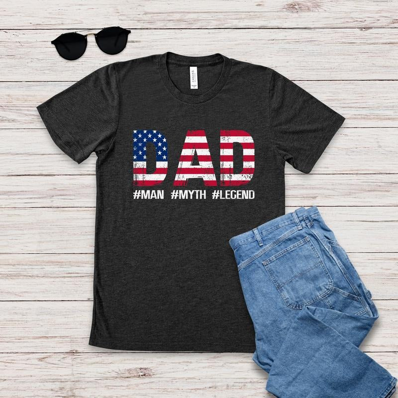 The Man The Myth The Legend Father's Day T-shirt Funny Father T-shirt Happy Fathers Day Dad Shirt Gift For Husband Gift For Daddy TK43GN