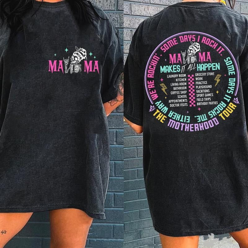 The Motherhood Tour shirt, Some Days I Rock It shirt, Mother's Day shirt
