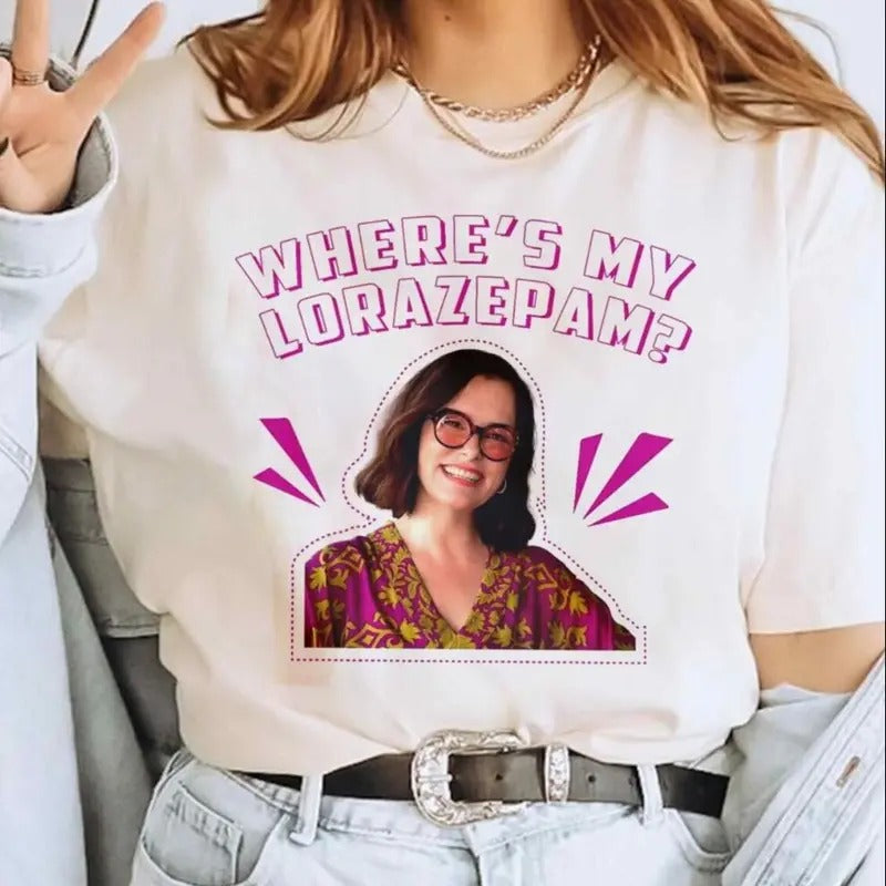 The White Lotus Parkey Posey Lorazepam T-Shirt, Victoria Ratliff White Lotus Shirt, Where's My Lorazepam Shirt, Funny Momment T-Shirt