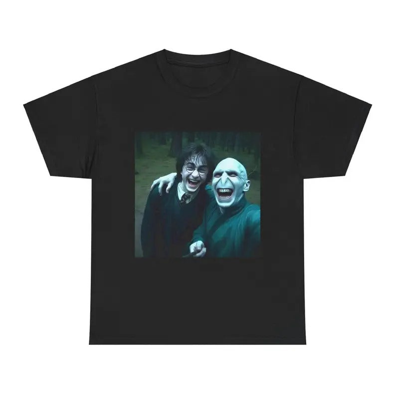 The Wizard and Dark Wizard having fun, Unisex Shirt - Fantasy Graphic Tee, Movie Merch, Meme T shirt