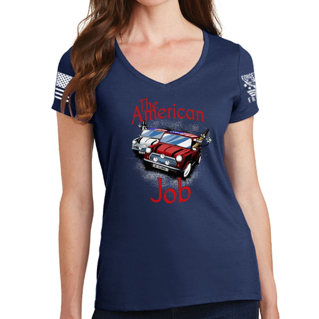 Ladies The American Job V-Neck T-shirt