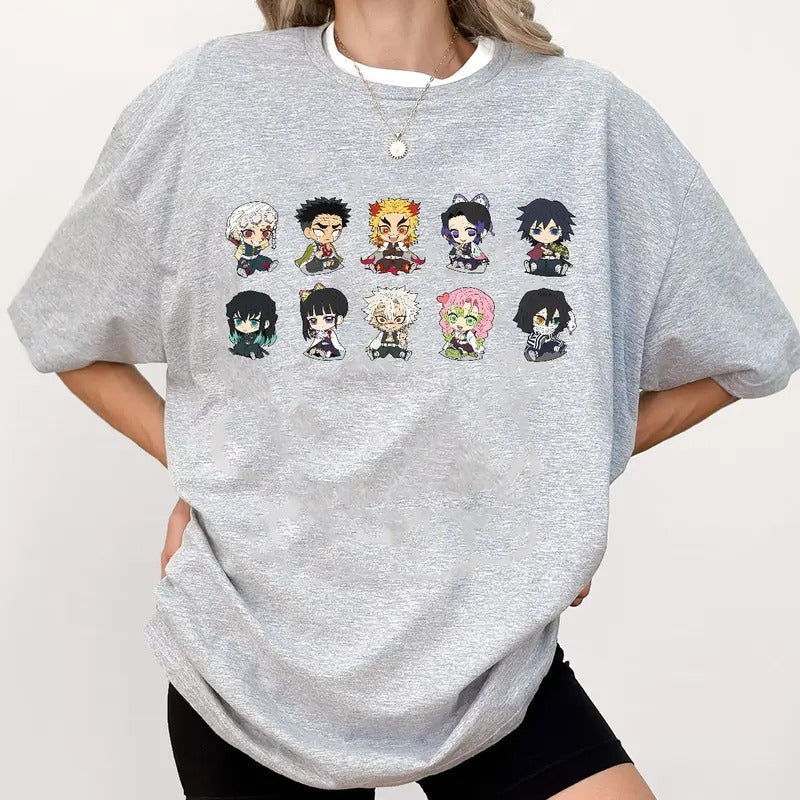 To The Hashira Training Chibi Demon Slayer Shirt, Kimetsu No Yaiba t-shirt, anime sweatshirt hoodie, Tanjiro shirt, Rengoku t-shirt