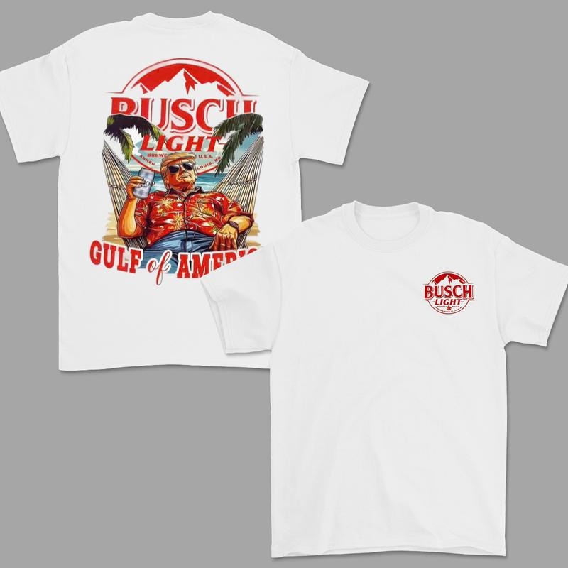 Trump Gulf of America Busch Light Shirt For Men- For Women, Maga Trump T-Shirt, Funny Trump Gift Shirt, Casual Cotton Top