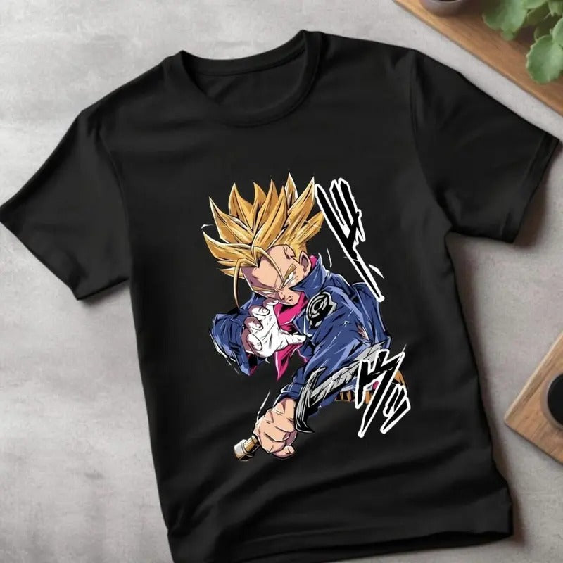 Trunks Dragon Ball Z T Shirt 90s Anime Clothing Tee Manga Japanese Vegeta Goku Sweatshirt, Hoodie, Comfort Colors