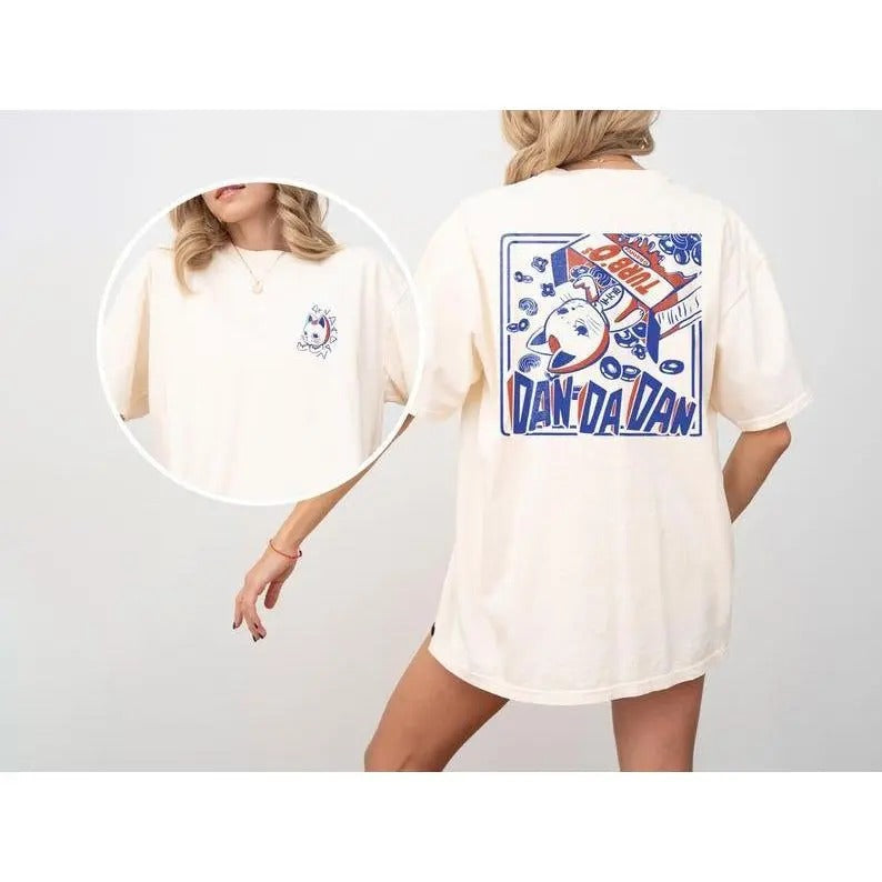 Turbo Granny Anime Shirt,DanDaDan shirt, Gifts for Him, Gifts for Her, Retro Anime Shirt, Anime Vintage Shirt, Anime Shirt Top Cotton Womenswear