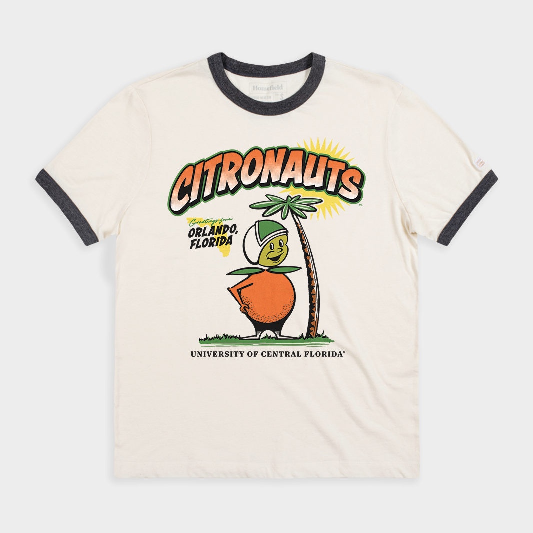 Vintage UCF FTU Citronauts Ringer Tee Style001