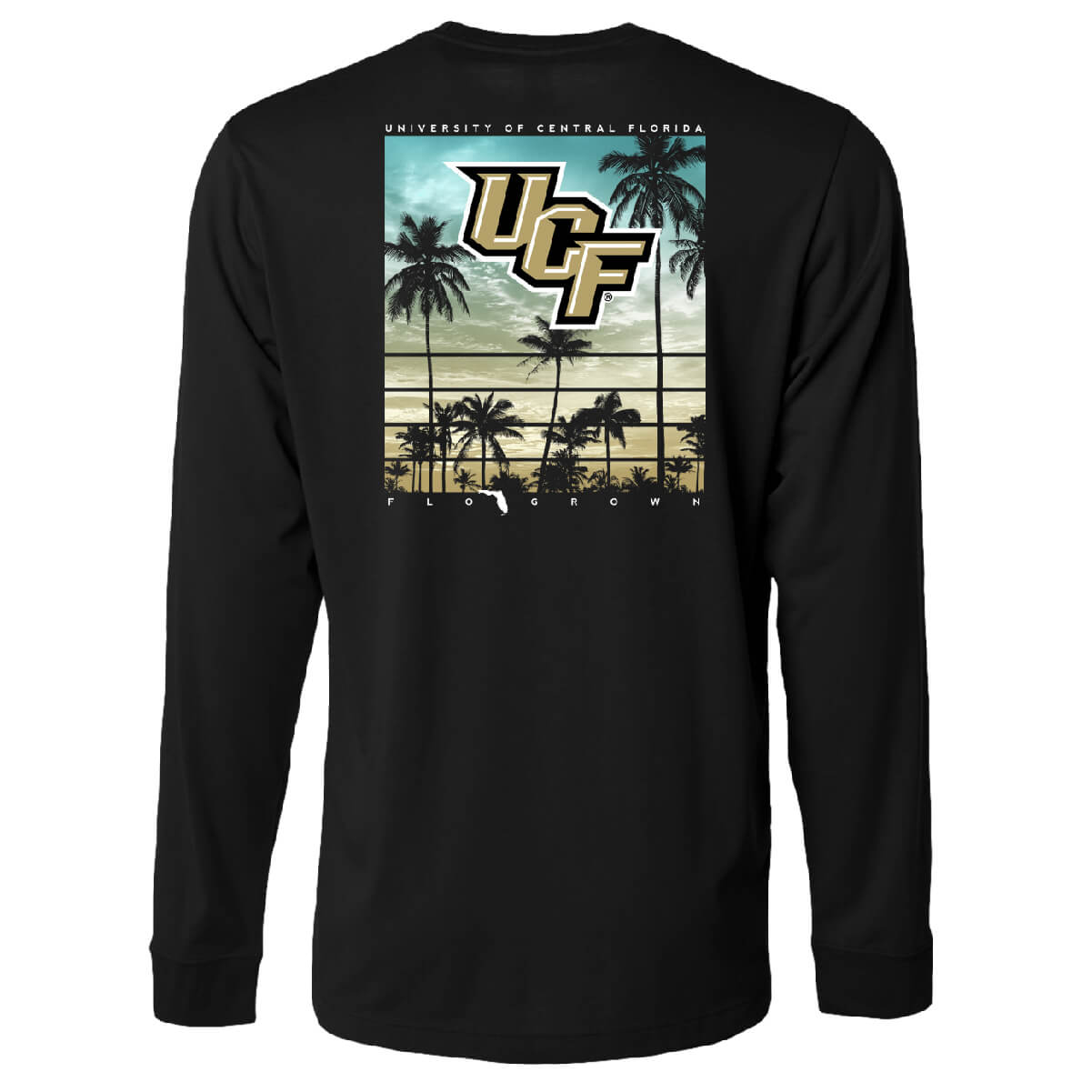 UCF Knights Sunset Poster Long Sleeve Tee