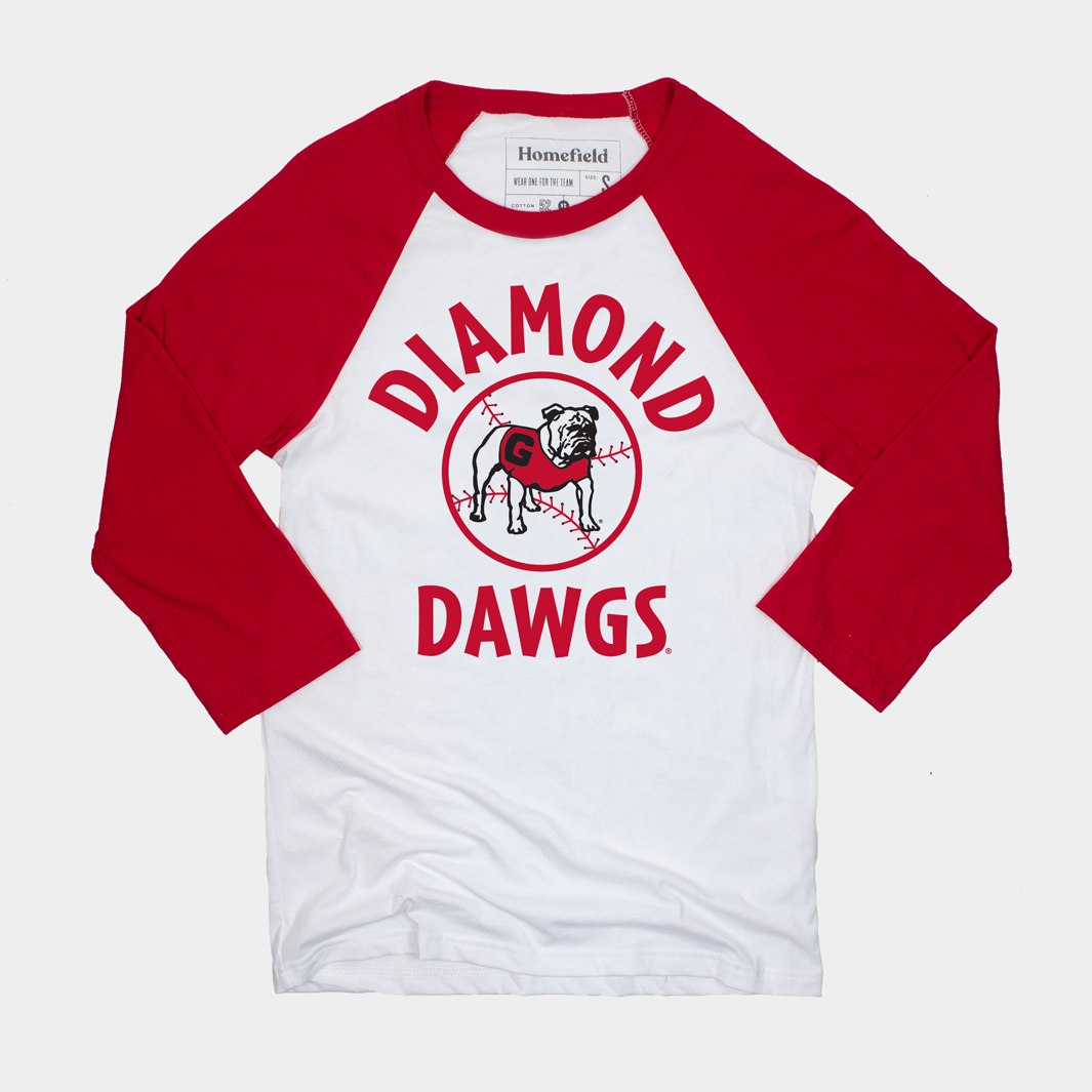 Georgia Diamond Dawgs Vintage Baseball Tee Style001