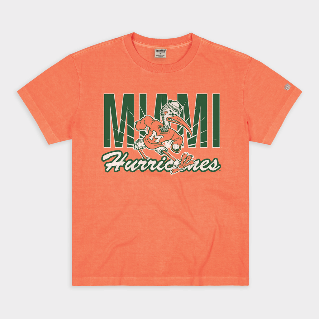Miami Hurricanes Retro Sebastian Vintage Heavyweight Tee