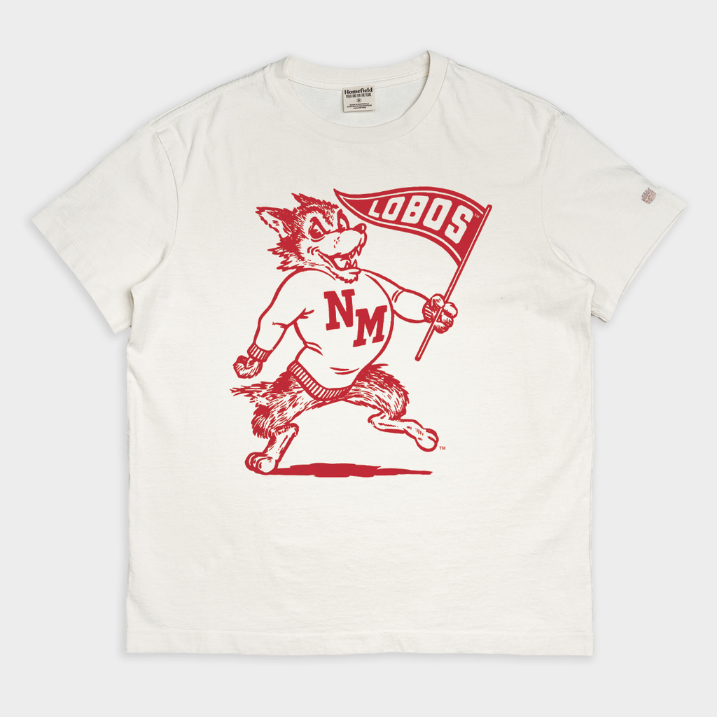 New Mexico Lobos 1940s Mascot Vintage Heavyweight Tee Style001