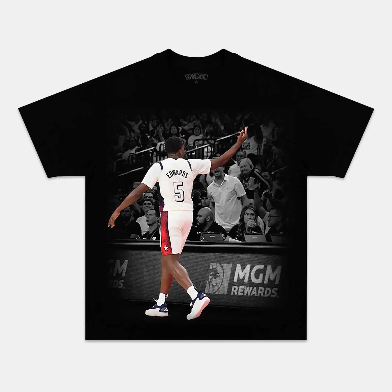 USA TEAM-ANTHONY EDWARDS VINTAGE TEE