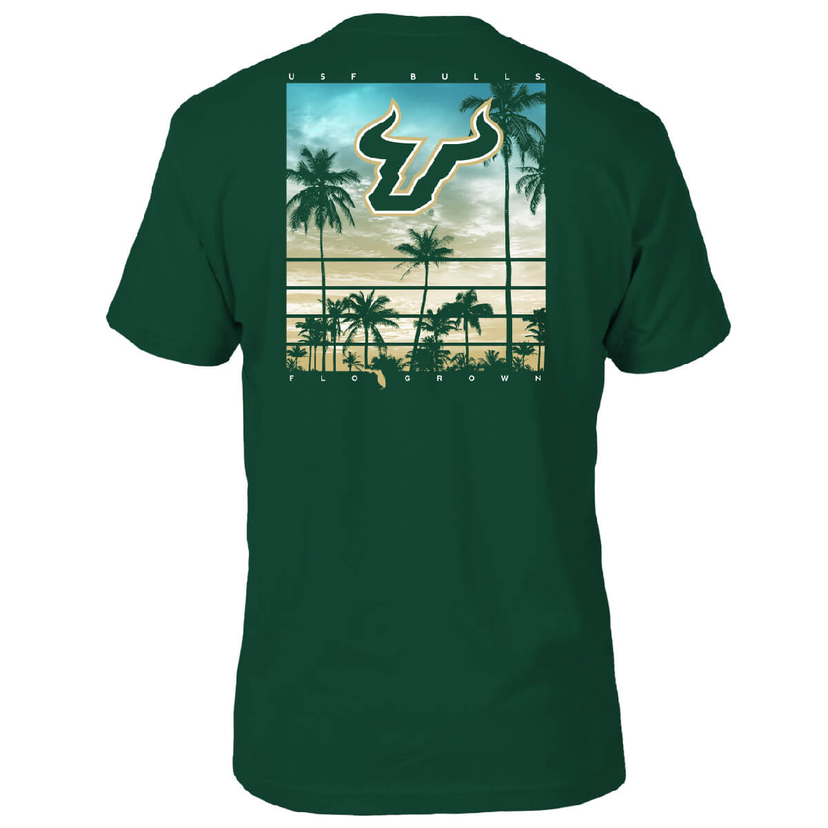 South Florida Bulls Sunset Poster Tee